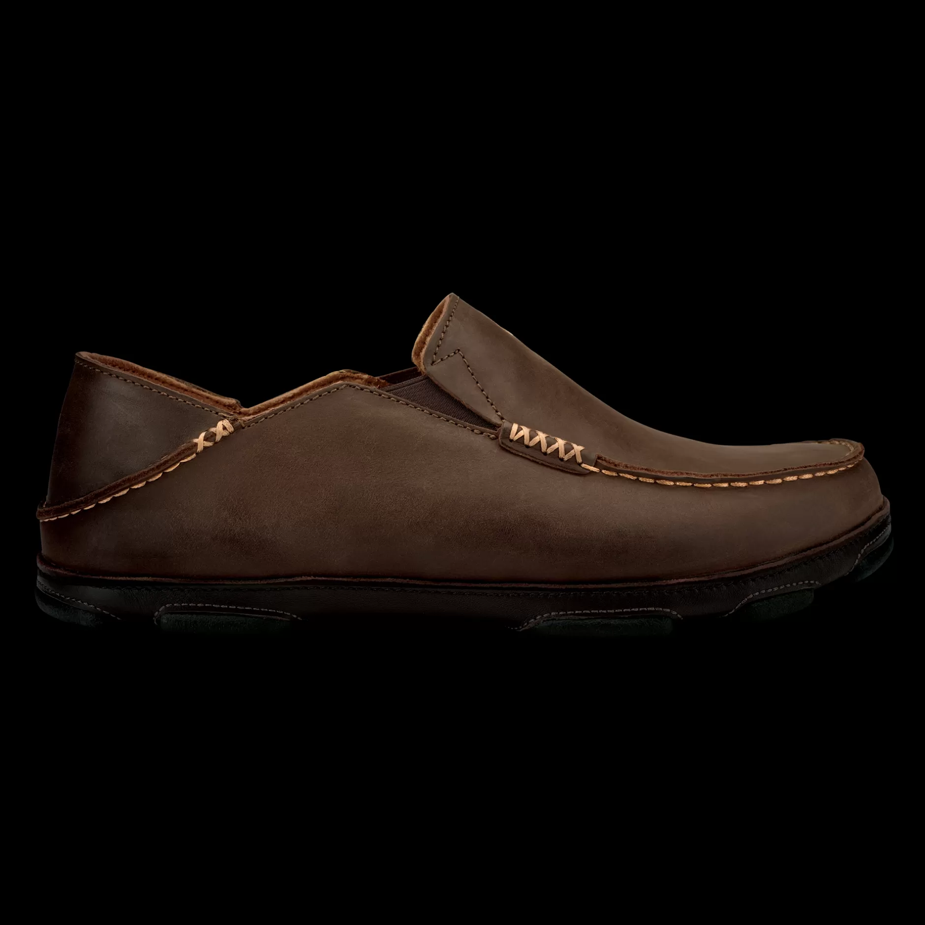 OluKai Shoes>Moloa Men'S Leather Slip On Shoes