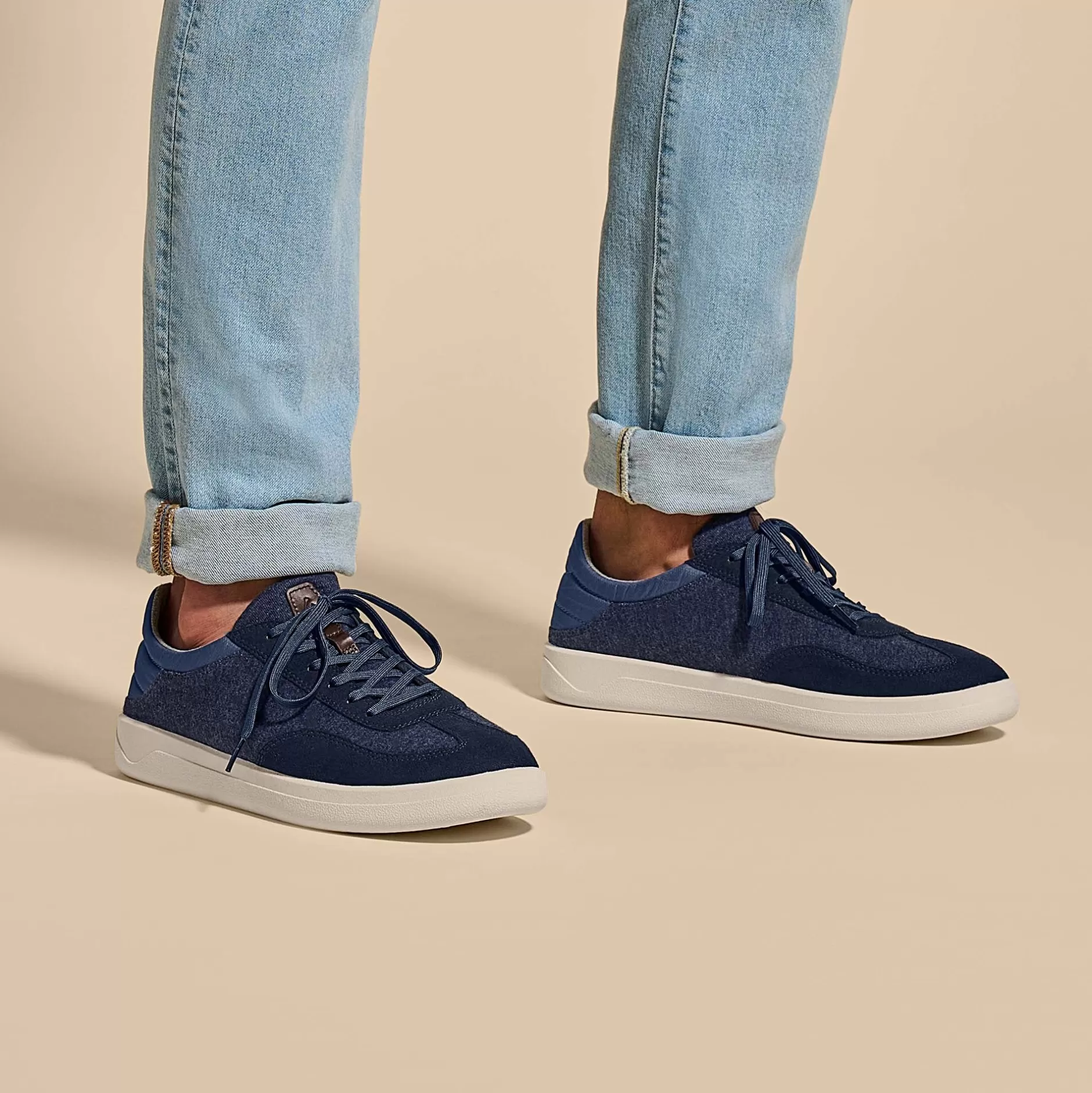 OluKai Shoes>Puliki Men'S Cotton Court Sneakers